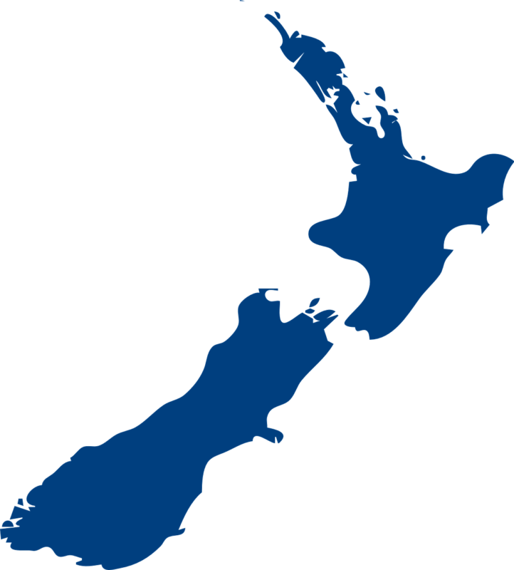 Uuden-Seelannin kartta
